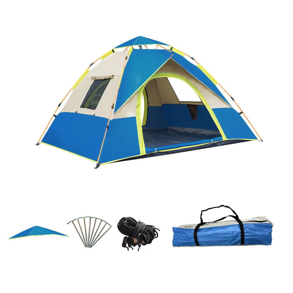 Full-Automatic Quick-Opening Tent Sunshine-proof & Waterproof Foldable Camping Tent Easy To Carry For Travel Fishing Beach BBQ