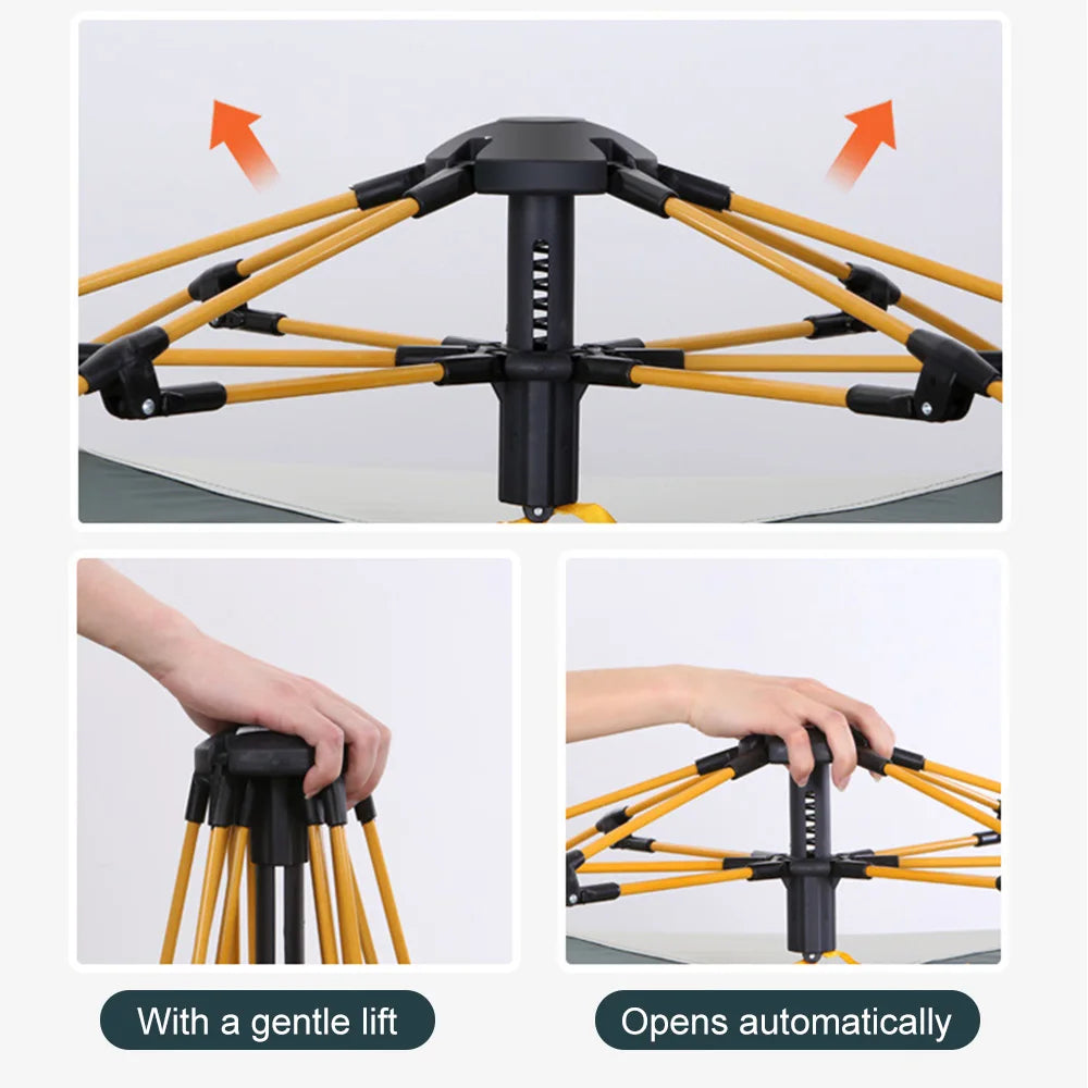 Full-Automatic Quick-Opening Tent Sunshine-proof & Waterproof Foldable Camping Tent Easy To Carry For Travel Fishing Beach BBQ