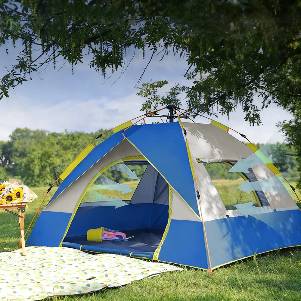 Full-Automatic Quick-Opening Tent Sunshine-proof & Waterproof Foldable Camping Tent Easy To Carry For Travel Fishing Beach BBQ