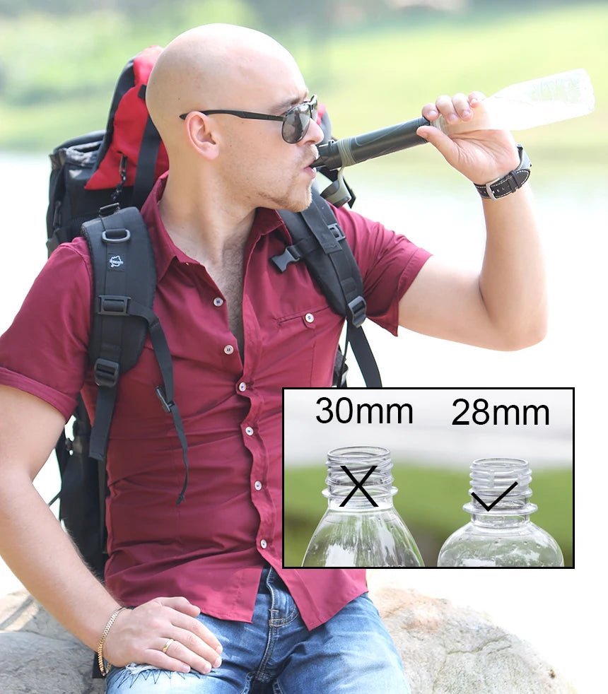 Miniwell L600 Outdoor Survival Camping Equipment Portable Straw Water Filter