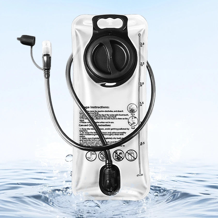 1.5L~3.0L water pipe, one click quick release outdoor water bag, foldable with multiple color options