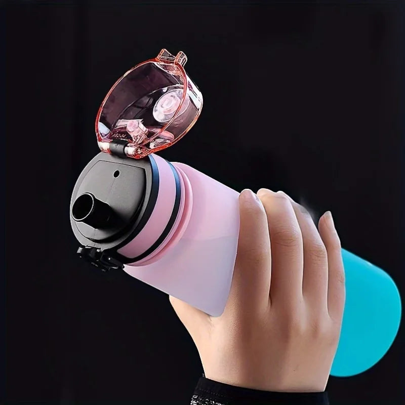 Sports Fitness Students' Water Bottle Men New Cup Women'S High Appearance Convenient Sports Fitness Gradient Color Water Bottle
