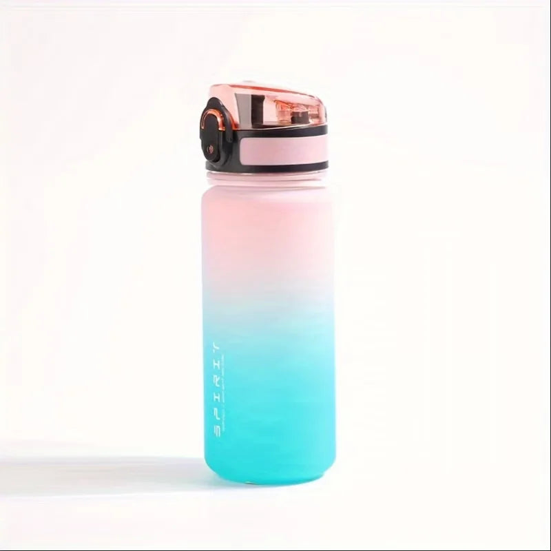 Sports Fitness Students' Water Bottle Men New Cup Women'S High Appearance Convenient Sports Fitness Gradient Color Water Bottle