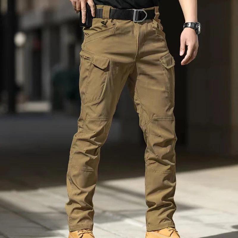 Men's Military Spring Autumn Tactical Cargo Elastic Pants Combat Trekking Hiking Camping Climbing S-5XL Cycling Outdoor Trousers