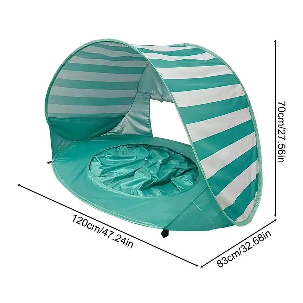 Beach Tent UPF 50+ PopUp Sun Shade Portable Kids UV Protection Outdoor Cabana Mini Pool Foldable Vacation Travel Picnic Shelter