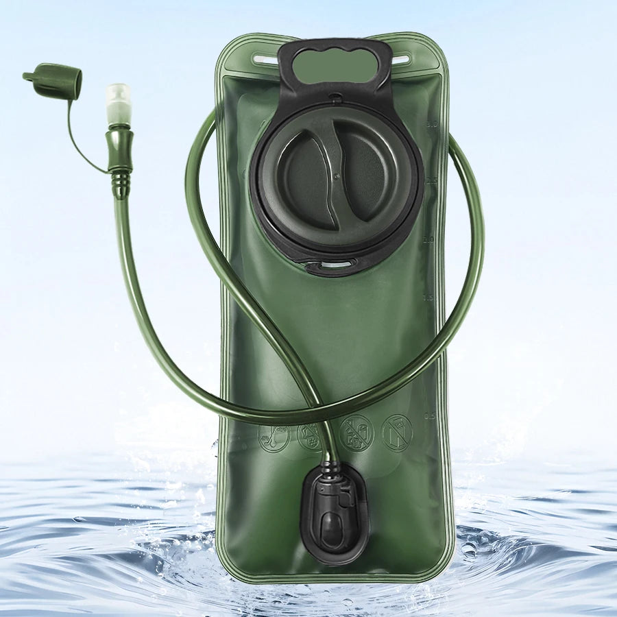 1.5L~3.0L water pipe, one click quick release outdoor water bag, foldable with multiple color options