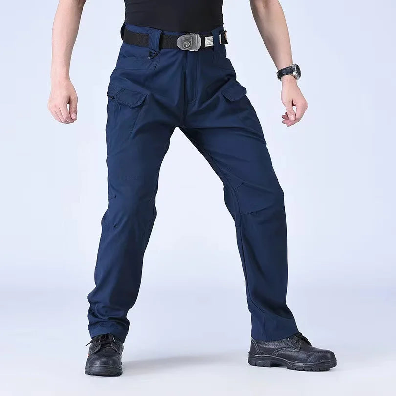 Men's Military Spring Autumn Tactical Cargo Elastic Pants Combat Trekking Hiking Camping Climbing S-5XL Cycling Outdoor Trousers