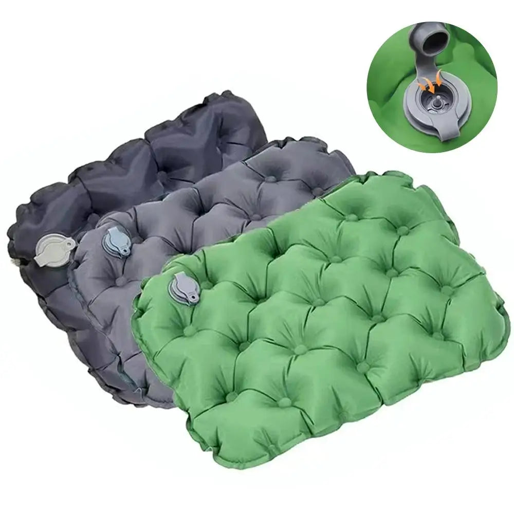 Portable Inflatable Seat Cushion Outdoor Camping Air Cushion Lightweight Travel Moisture Waterproof Anti Pressure Ulcer Air Mat