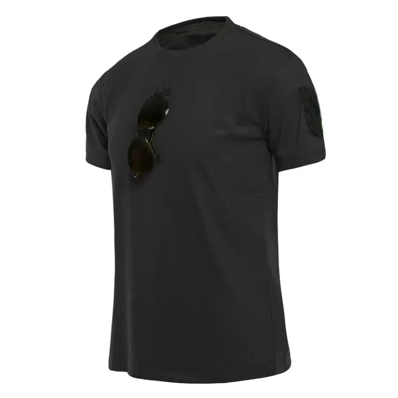 Men's Summer Quick Dry T-shirt Camping Hiking Trekking Fishing Breathable Pullover Climbing Tees Casual Cargo Trainning Shirts