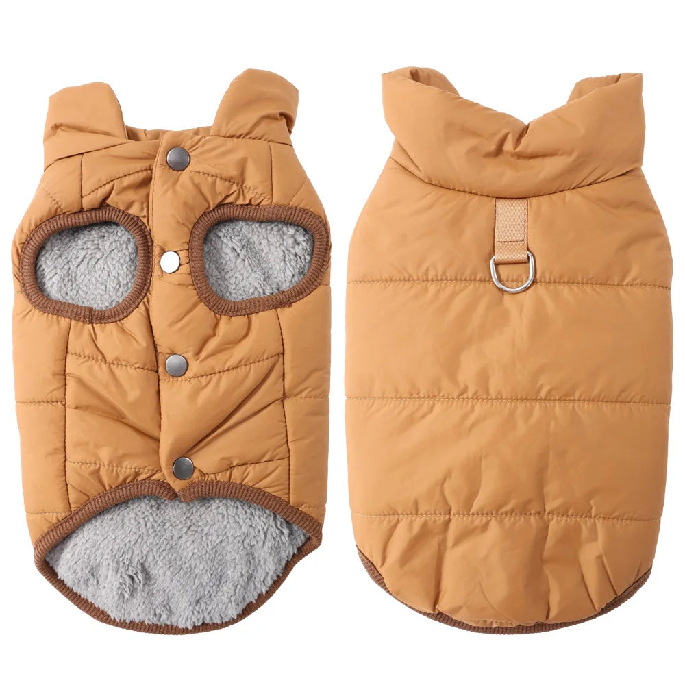Camping Puppy Cozy Clothes Winproof Outdoor Hiking Coat For Small Dogs Cats Jacket With D-ring Soft Cat Coat Chihuahua Overalls
