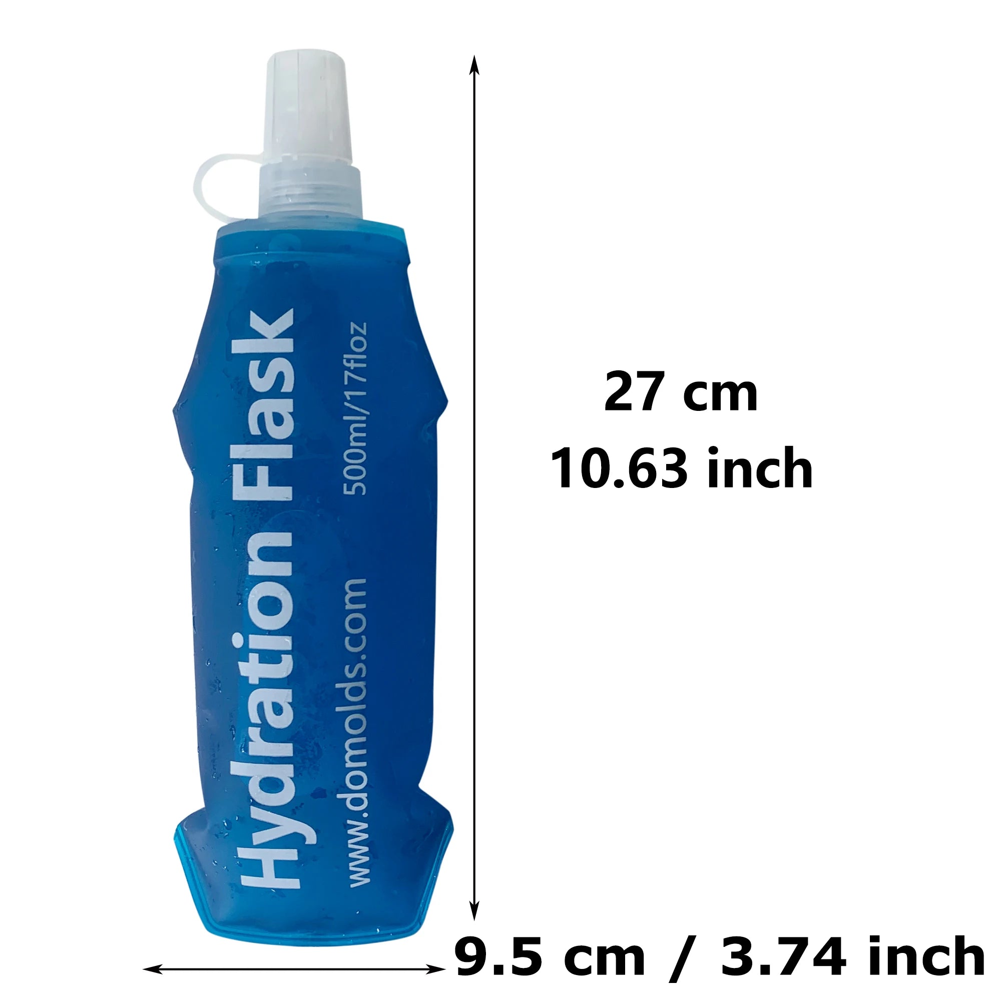 AXEN 500ML 250ML 150ML White Folding Water Bottle Collapsible Soft Flask TPU For Cycling Running Camping Travelling
