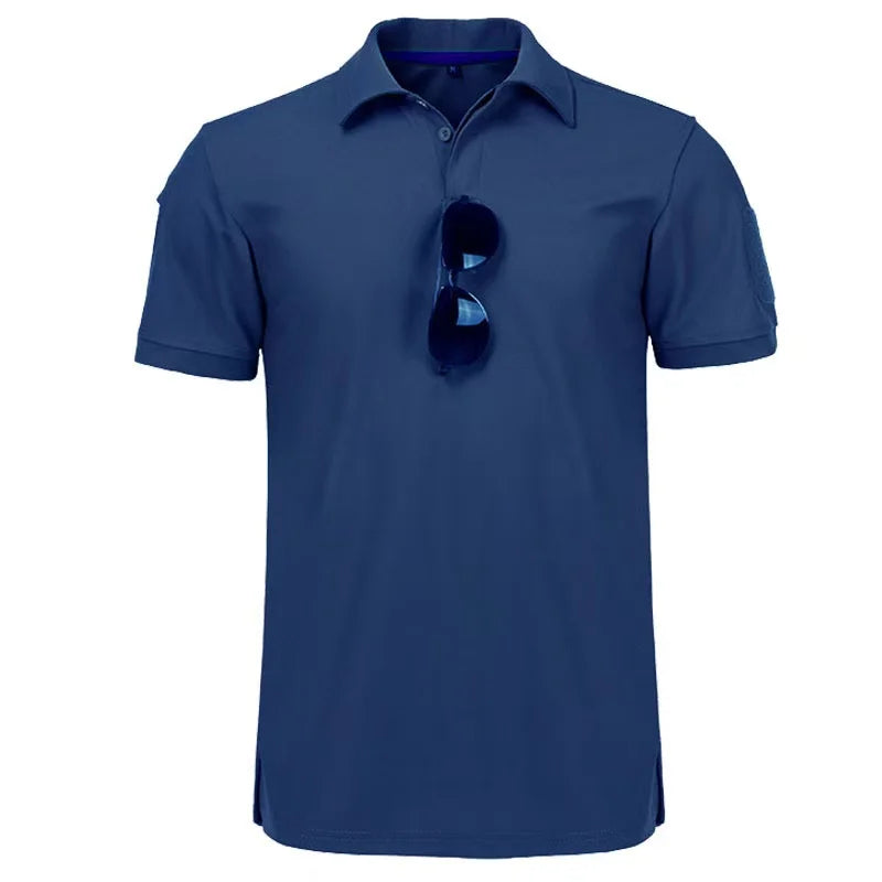 Men's Summer Quick Dry Military Army Tactical T-shirt Sport Breathable Workwear Camping Climbing Sports Hiking Casual Pullover