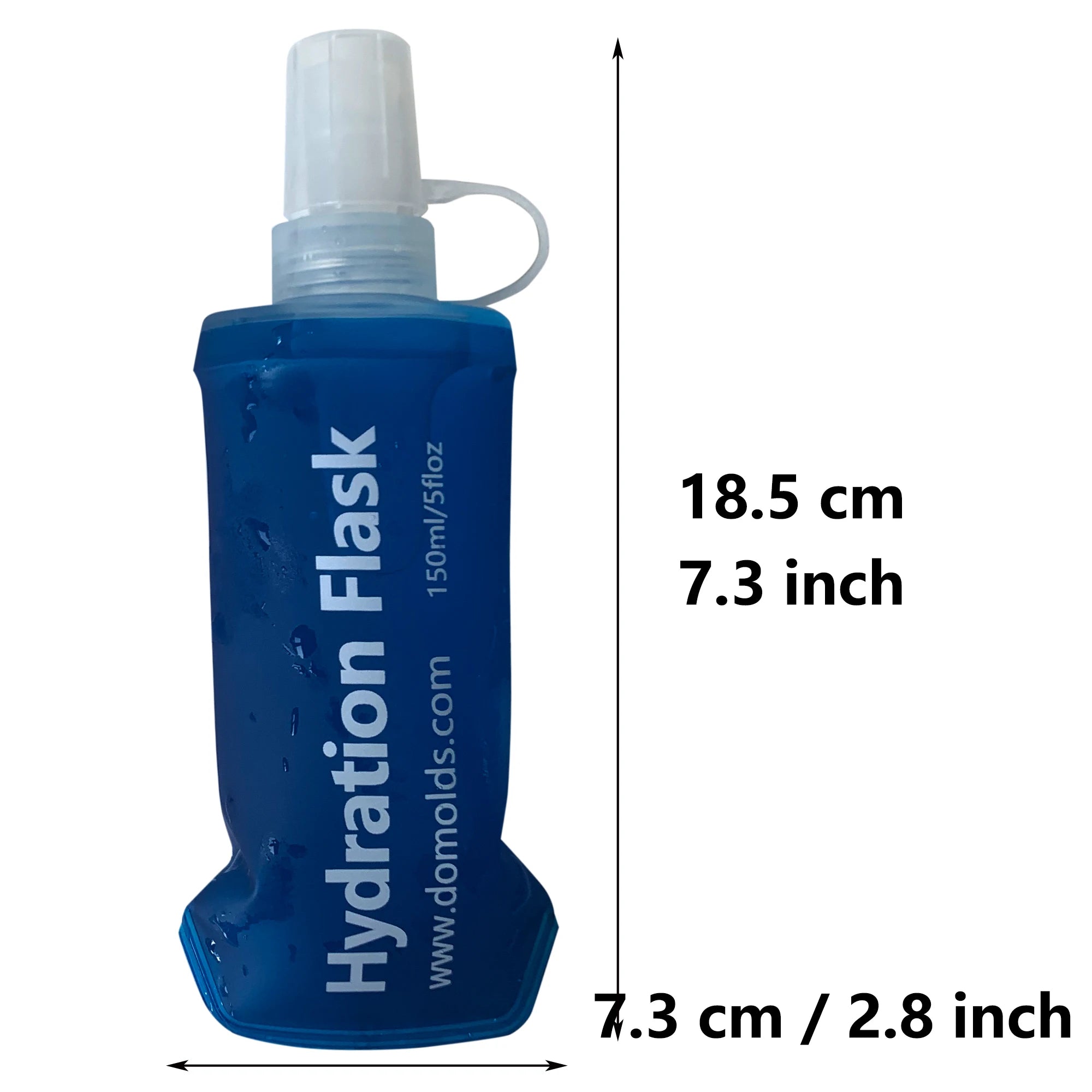 AXEN 500ML 250ML 150ML White Folding Water Bottle Collapsible Soft Flask TPU For Cycling Running Camping Travelling
