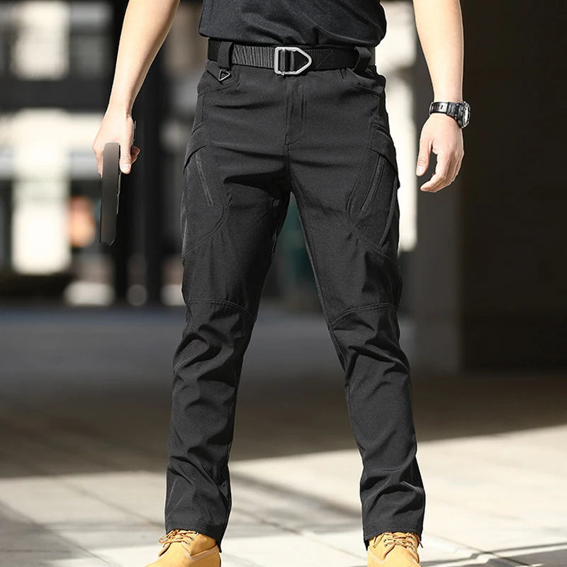 Men's Military Spring Autumn Tactical Cargo Elastic Pants Combat Trekking Hiking Camping Climbing S-5XL Cycling Outdoor Trousers