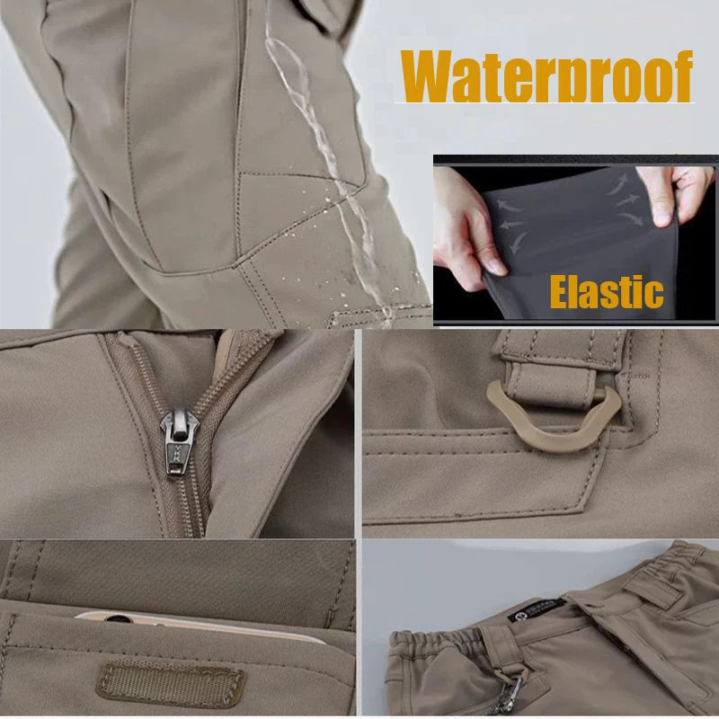 Men's Military Spring Autumn Tactical Cargo Elastic Pants Combat Trekking Hiking Camping Climbing S-5XL Cycling Outdoor Trousers