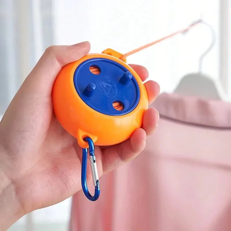 Retractable Clothesline Portable Travel Clothes Drying Rack Rope Outdoor Camping Portable Clothing Line for Laundry