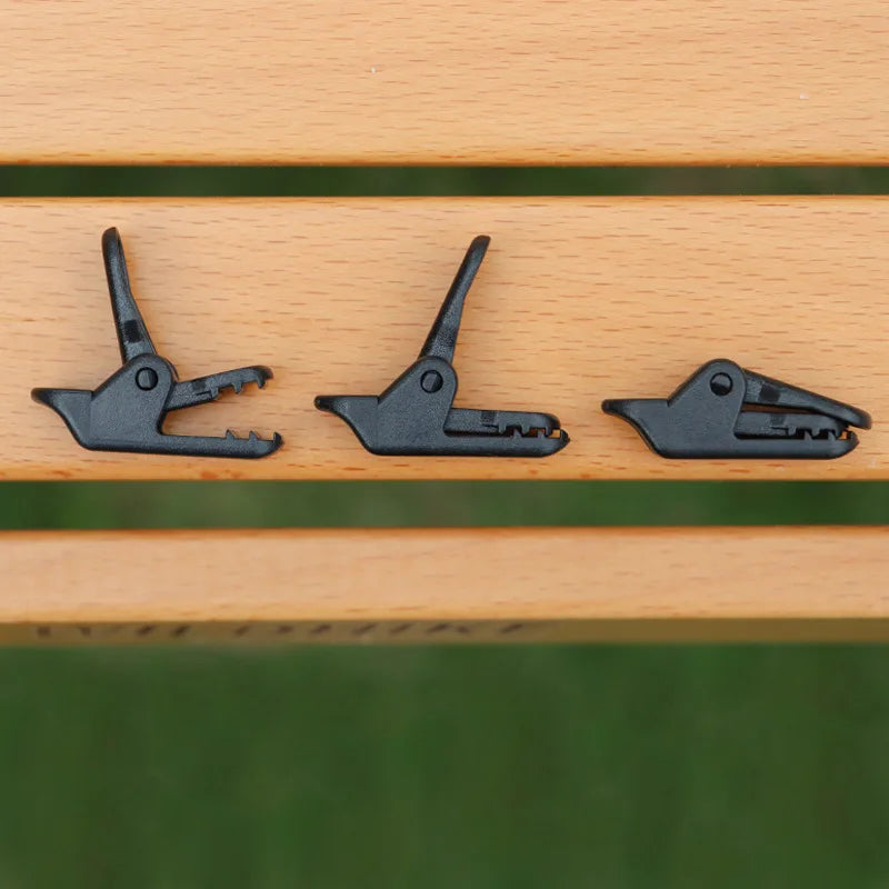 10/20/50pcs Sturdy Tent Clips for Outdoor Tarpaulin Clips Anti-wind Fixed Camping Tent Hook Crocodile Clamp Clip for Camping
