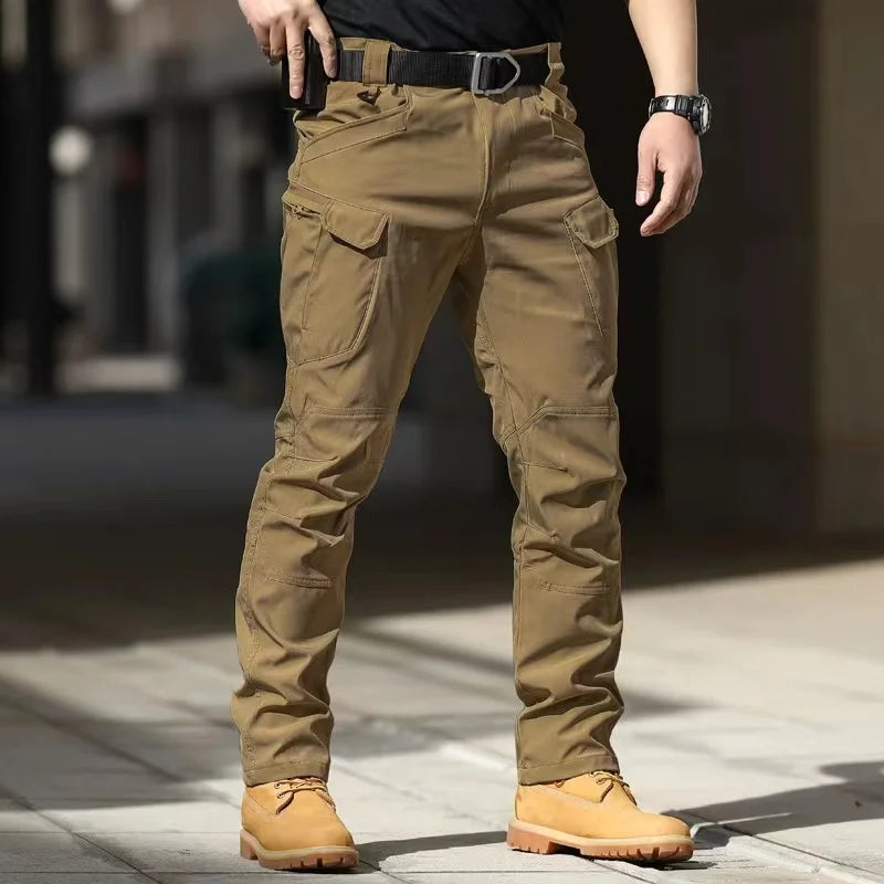 Men's Military Spring Autumn Tactical Cargo Elastic Pants Combat Trekking Hiking Camping Climbing S-5XL Cycling Outdoor Trousers