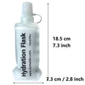 AXEN 500ML 250ML 150ML White Folding Water Bottle Collapsible Soft Flask TPU For Cycling Running Camping Travelling