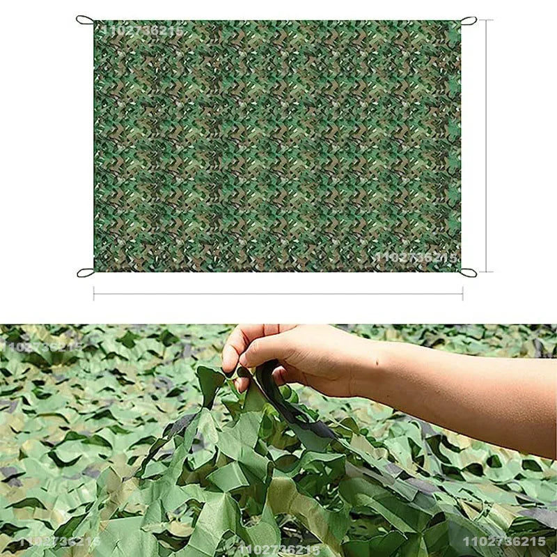 camouflage net pavilion camouflage net shade net garden decoration net green jungle white desert color 2x5m/3x4m/4x5m