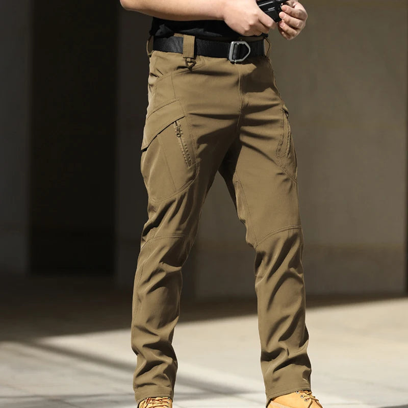 Men's Military Spring Autumn Tactical Cargo Elastic Pants Combat Trekking Hiking Camping Climbing S-5XL Cycling Outdoor Trousers