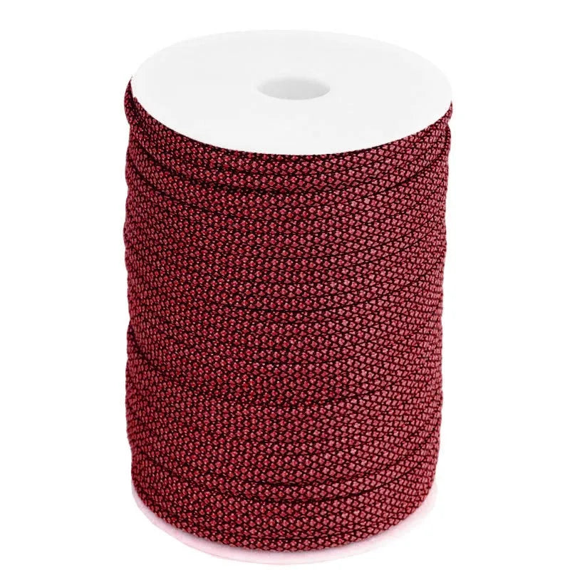 100M 550 military standard 7 core paracord 4mm outdoor parachute rope survival parachute tent lanyard camouflage parachute rope