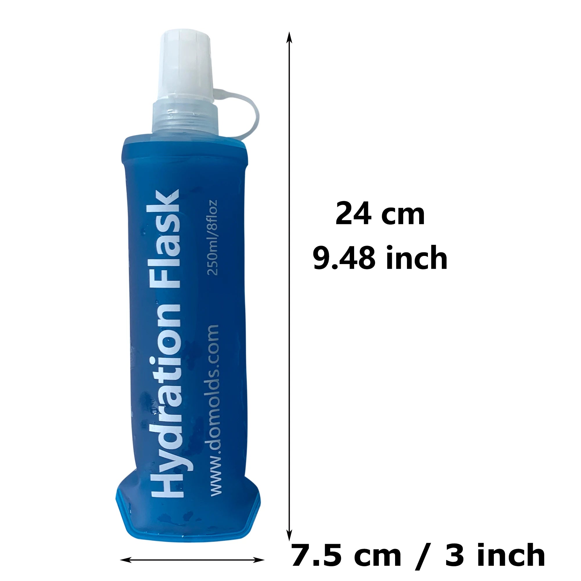 AXEN 500ML 250ML 150ML White Folding Water Bottle Collapsible Soft Flask TPU For Cycling Running Camping Travelling