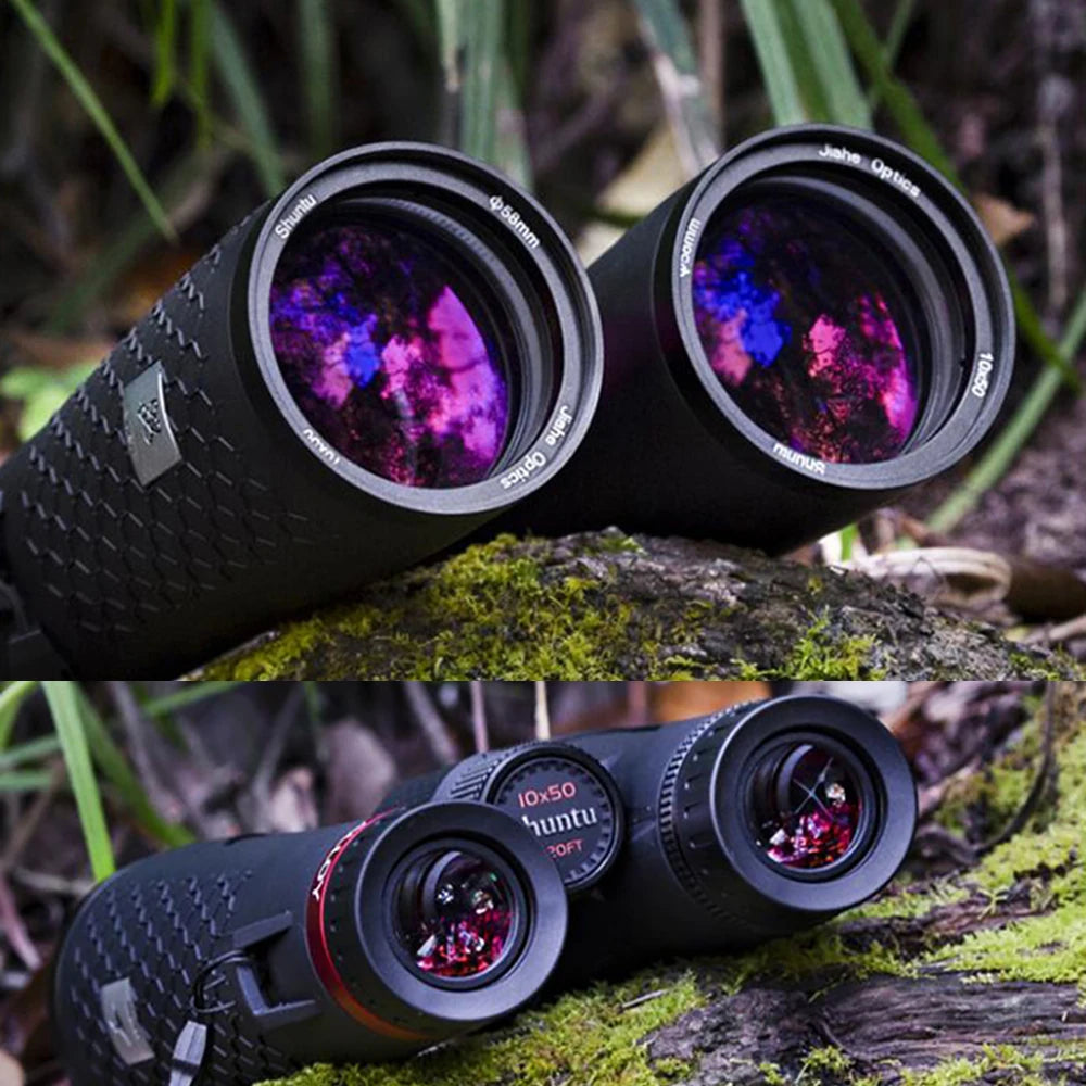 Shuntu Powerful 10x50/12X50 ED Lens Binoculars IPX7 Waterproof Bak4 Prism Long Range Outdoor Telescope for Camping Hunting Sport