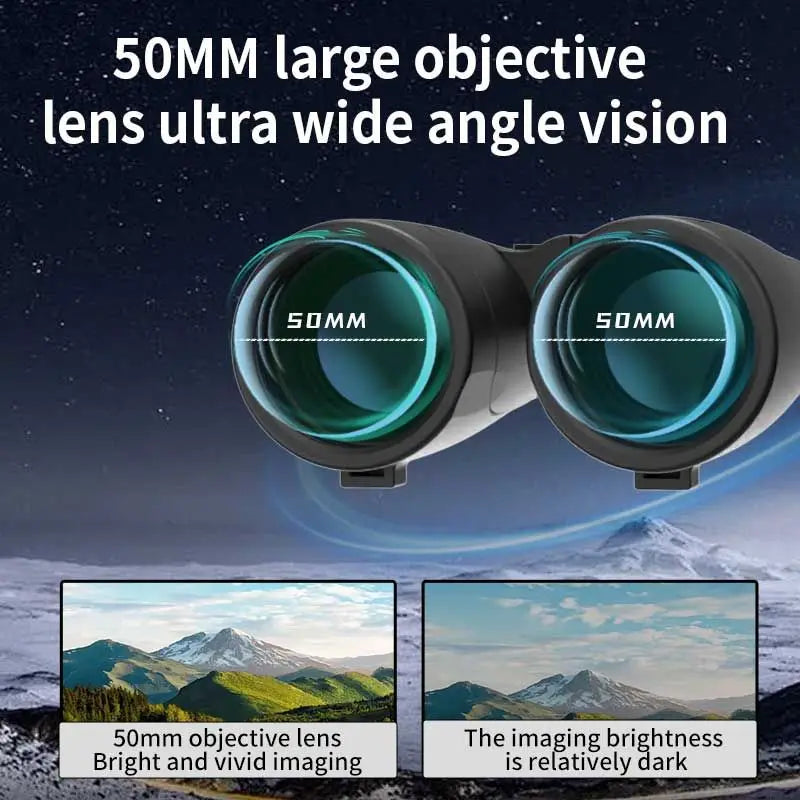 SUNCORE 12x50 HD High-Power Compact Binoculars Portable for Bird Watching Travel Football Matches Stargazing