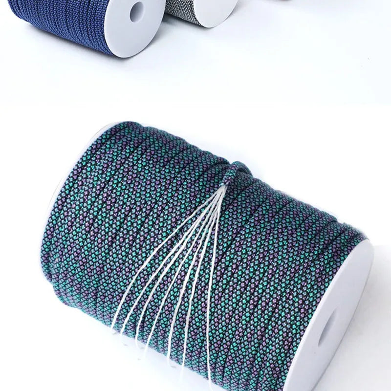 100M 550 military standard 7 core paracord 4mm outdoor parachute rope survival parachute tent lanyard camouflage parachute rope