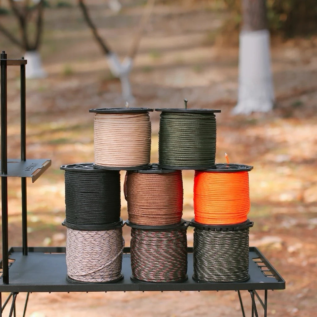 650 lb Paracord 100m 9 Core 4mm Military Tactical Parachute Spool Tent Rope Lanyard for Outdoor Survival Camping DIY Bracelet