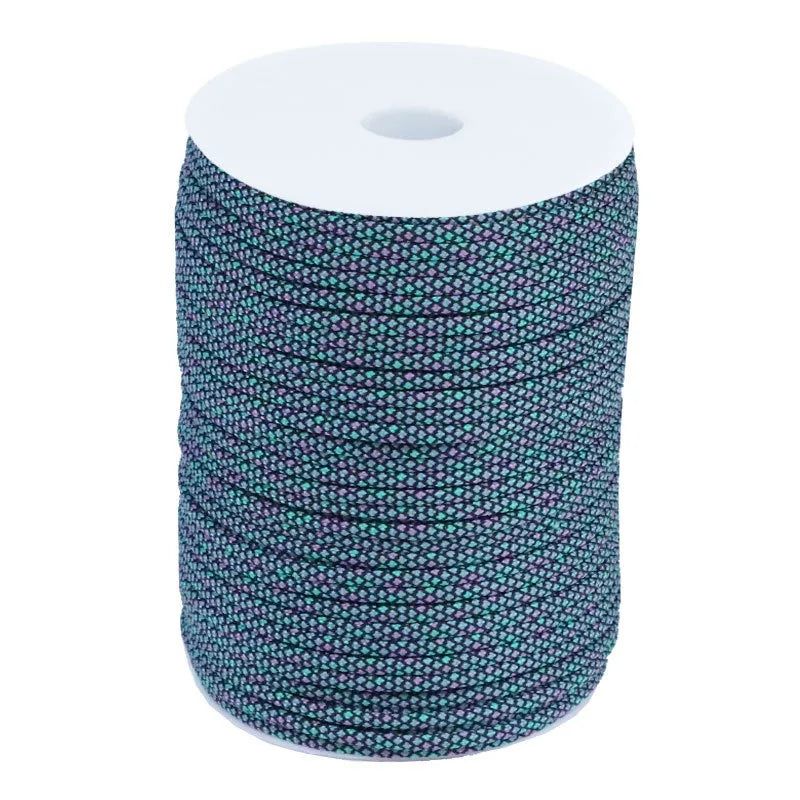 100M 550 military standard 7 core paracord 4mm outdoor parachute rope survival parachute tent lanyard camouflage parachute rope