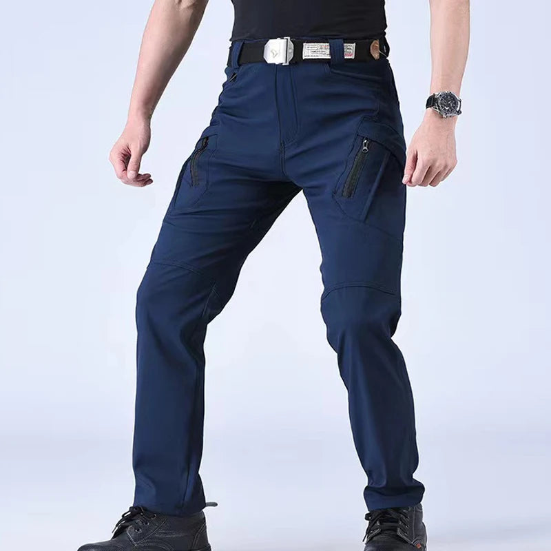 Men's Military Spring Autumn Tactical Cargo Elastic Pants Combat Trekking Hiking Camping Climbing S-5XL Cycling Outdoor Trousers