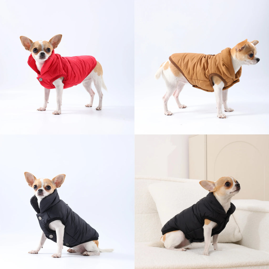 Camping Puppy Cozy Clothes Winproof Outdoor Hiking Coat For Small Dogs Cats Jacket With D-ring Soft Cat Coat Chihuahua Overalls