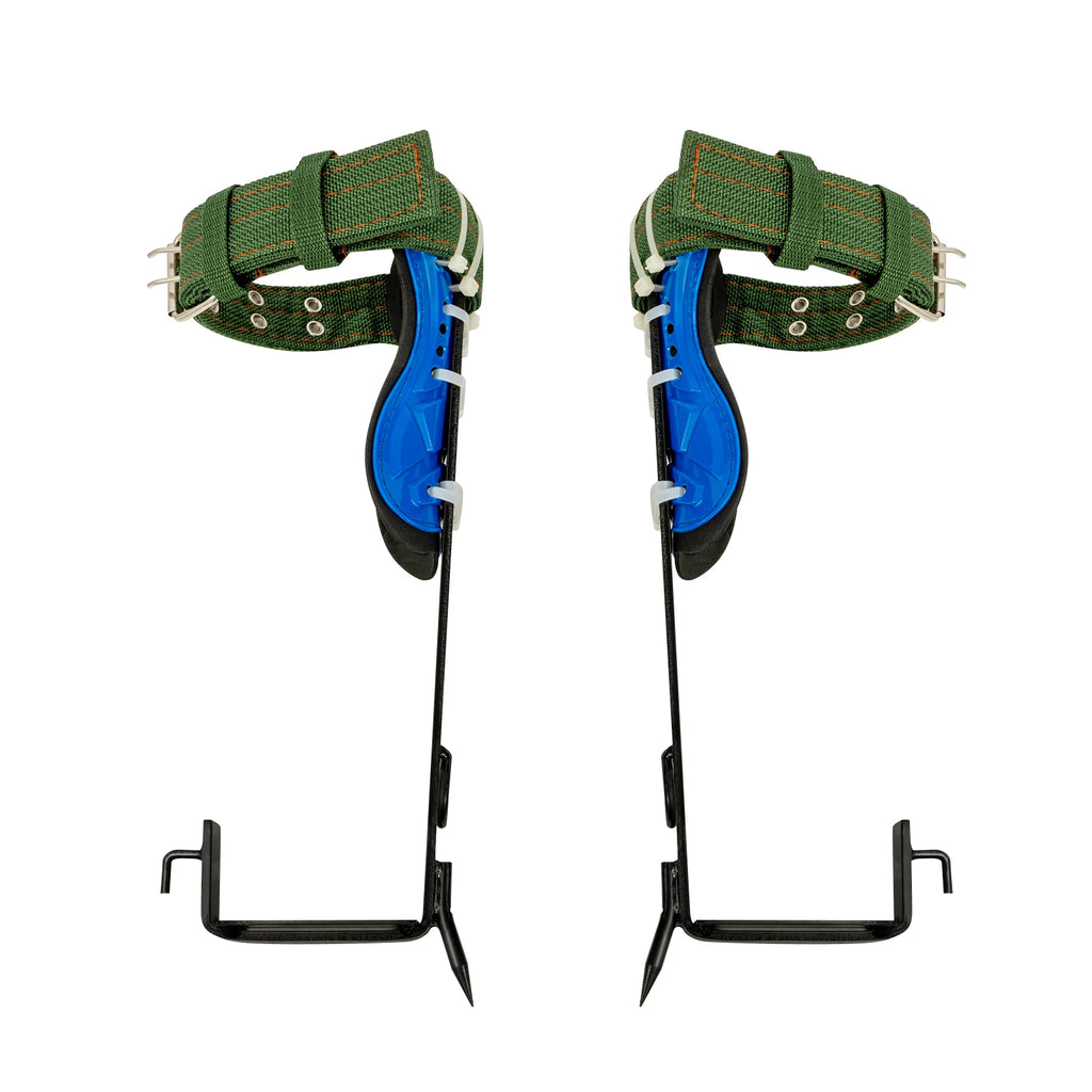 Tree Climbing Spikes Kit w/Safety Harness Gloves Double Teeth Tree Climbing Gear Climber Arborist Aider Tool