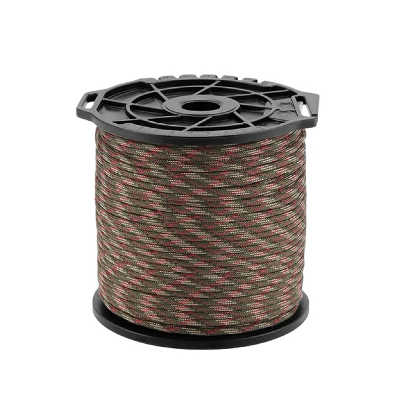 650 lb Paracord 100m 9 Core 4mm Military Tactical Parachute Spool Tent Rope Lanyard for Outdoor Survival Camping DIY Bracelet