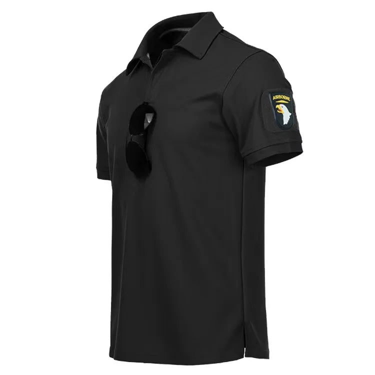 Men's Summer Quick Dry Military Army Tactical T-shirt Sport Breathable Workwear Camping Climbing Sports Hiking Casual Pullover