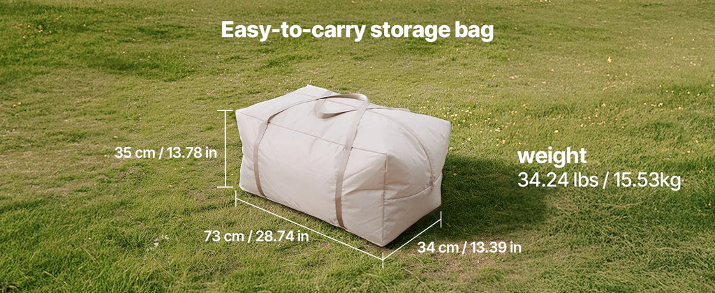 SucceBuy Inflatable Tents for Camp 3-5 Person Easy Setup Blow up Tent with Hand Pump 300D Oxford Tent with Doors & Mesh Windows
