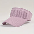 Casual Elastic Knitted Cap, Breathable Women's Empty Top Sunshade Hat For Outdoor Sports And Sun Protection