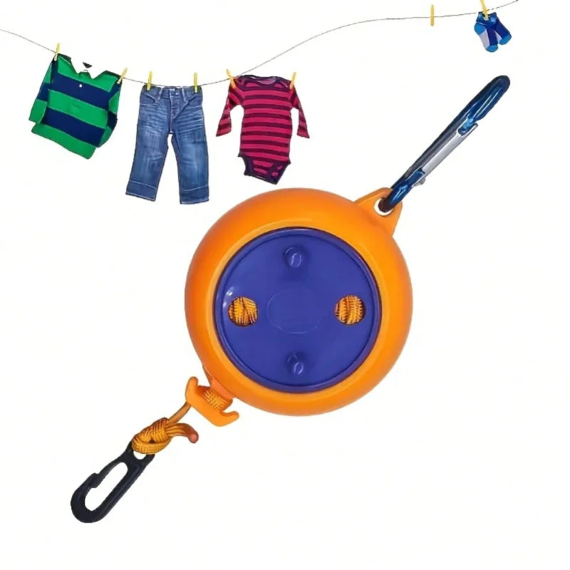 Retractable Clothesline Portable Travel Clothes Drying Rack Rope Outdoor Camping Portable Clothing Line for Laundry