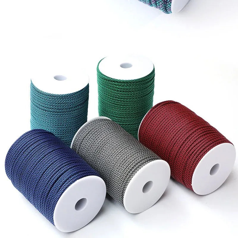 100M 550 military standard 7 core paracord 4mm outdoor parachute rope survival parachute tent lanyard camouflage parachute rope