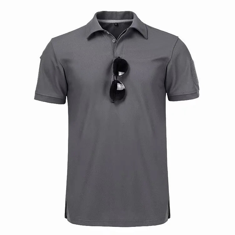 Men's Summer Quick Dry Military Army Tactical T-shirt Sport Breathable Workwear Camping Climbing Sports Hiking Casual Pullover