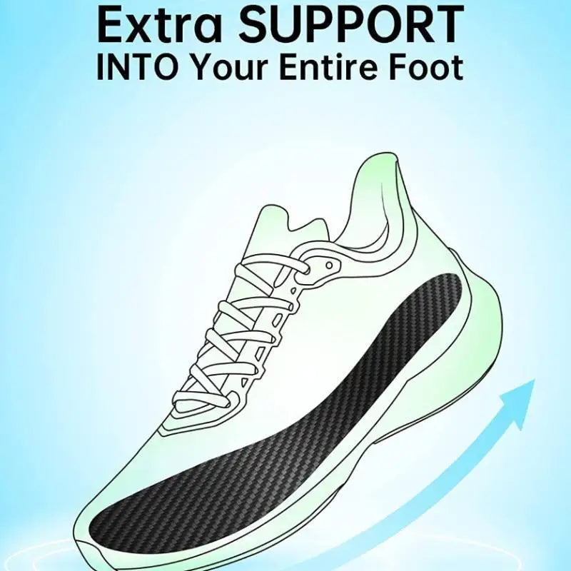 Carbon Fiber Insole For Men Running Sports Foot Insert Breathable Shoes Pads Female Sport Shoe-pad Orthotic Shoe Sneaker Insoles