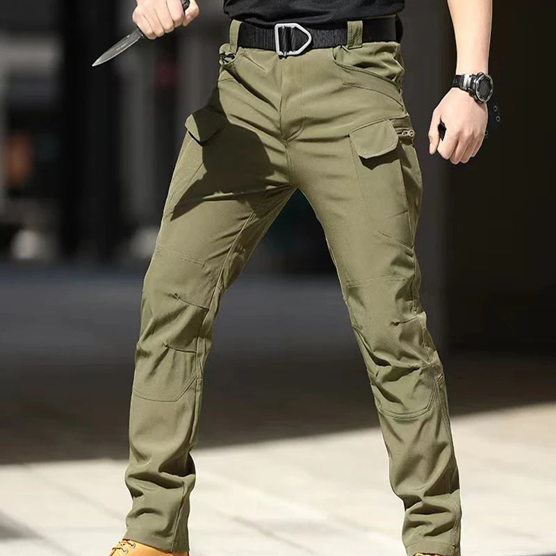 Men's Military Spring Autumn Tactical Cargo Elastic Pants Combat Trekking Hiking Camping Climbing S-5XL Cycling Outdoor Trousers