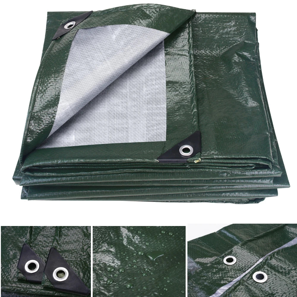 5x4m 4x3m 3x3m Large Waterproof Tarp Camping Tent Outdoor Shade Sail Ultralight Garden Canopy Awning Tourist Beach Sun Shelter