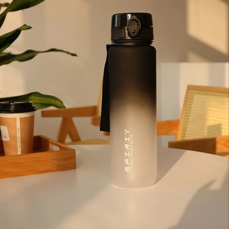 Sports Fitness Students' Water Bottle Men New Cup Women'S High Appearance Convenient Sports Fitness Gradient Color Water Bottle