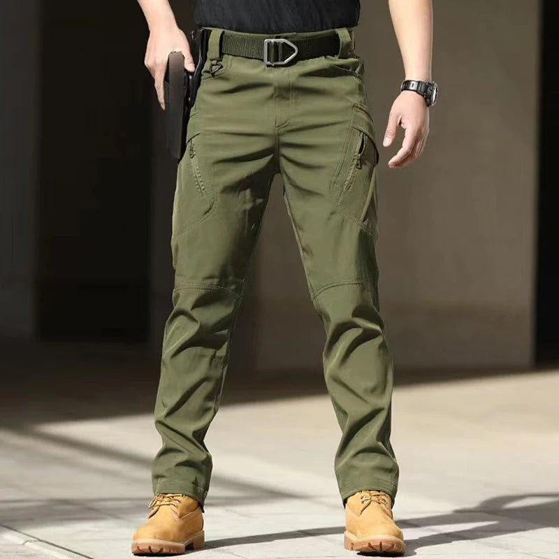 Men's Military Spring Autumn Tactical Cargo Elastic Pants Combat Trekking Hiking Camping Climbing S-5XL Cycling Outdoor Trousers