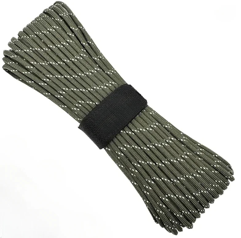 7 Strand 550 Paracord 5 15 30M 100FT Strong Heavy-Duty Camping Rope Tactical Parachute Cord Outdoor Gear Tent Rope 4mm Hiking