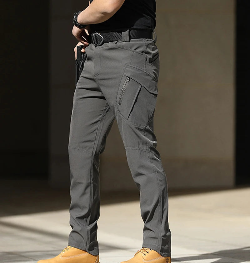 Men's Military Spring Autumn Tactical Cargo Elastic Pants Combat Trekking Hiking Camping Climbing S-5XL Cycling Outdoor Trousers