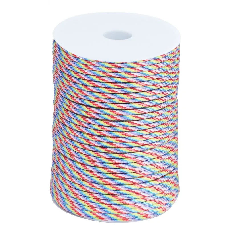 100M 550 military standard 7 core paracord 4mm outdoor parachute rope survival parachute tent lanyard camouflage parachute rope